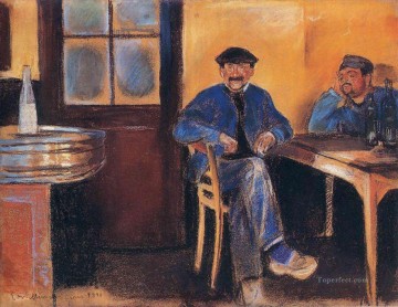 セントクラウドの居酒屋 1890年 エドヴァルド・ムンク Oil Paintings